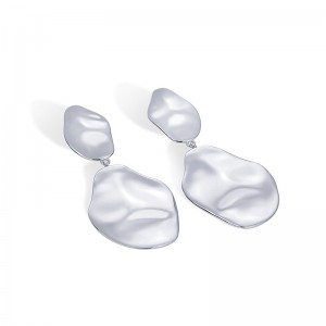 Hongde Kolczyki w kształcie łezki, pozłacane 14K złotem próby 925